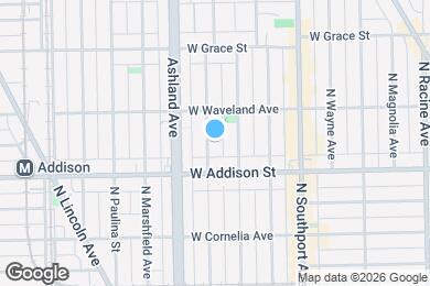 Map image of the property - 3627 N Bosworth Ave