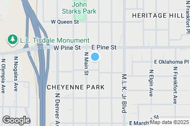 Map image of the property - 1420 N Boston Ave