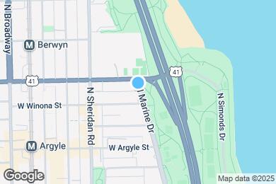 Map image of the property - 5100 N Marine Dr