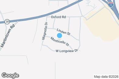 Map image of the property - 712 Monticello St