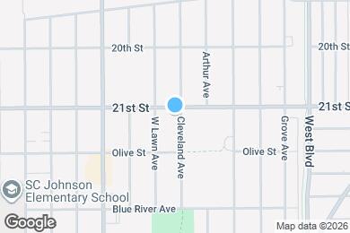 Map image of the property - 2108 Cleveland Ave