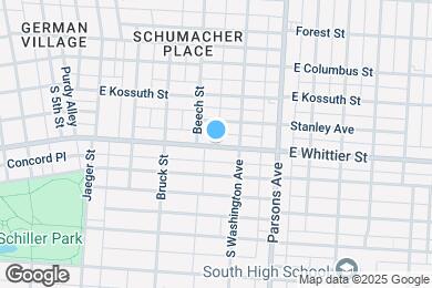 Map image of the property - 432 E Whittier St