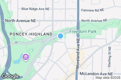 Map image of the property - 1202 Cleburne Ave NE