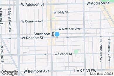 Map image of the property - 1351 W Roscoe St