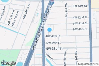 Map image of the property - 4030 NW 8th Terrace
