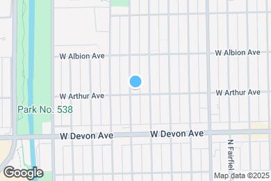 Map image of the property - 2950 W Arthur Ave