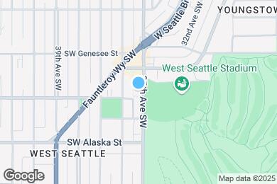 Map image of the property - Aura West Seattle