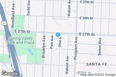 Map image of the property - 2714 Olive St