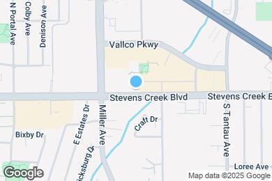 Map image of the property - 19503 Stevens Creek Blvd