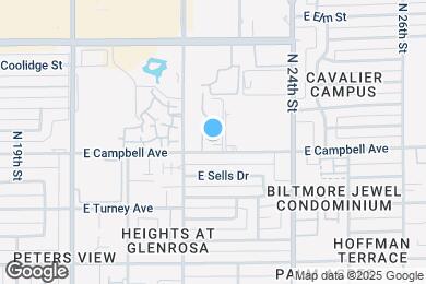 Map image of the property - 2228 E Campbell Ave