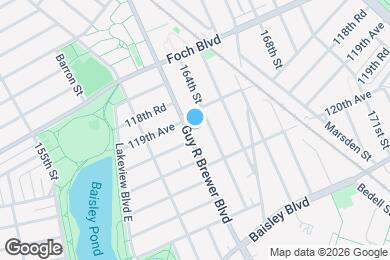 Map image of the property - 119-19 Guy R Brewer Blvd