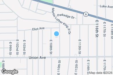 Map image of the property - 3412 E 110th St