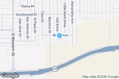 Map image of the property - 8505 Vail Drive