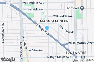 Map image of the property - 5771 N Ridge Ave