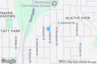 Map image of the property - 709 N Woodland St