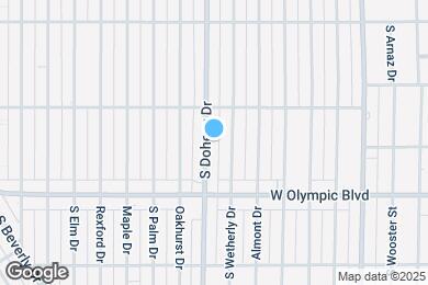 Map image of the property - 328 S Doheny Dr