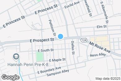 Map image of the property - 822 E Prospect St