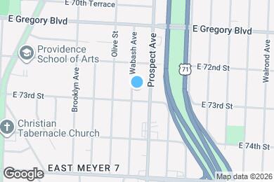 Map image of the property - 7237 Wabash Ave