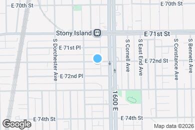 Map image of the property - 1529 E 72nd St