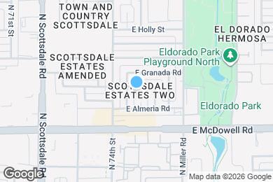 Map image of the property - 7431 E Coronado Rd