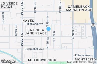 Map image of the property - 4615 N 14th St