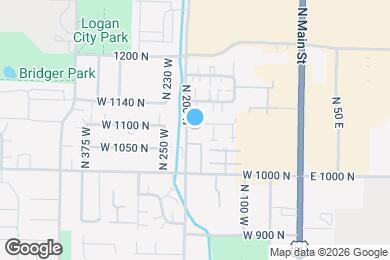Map image of the property - 186 W 1100 N