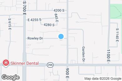 Map image of the property - 884 E Rowley Dr