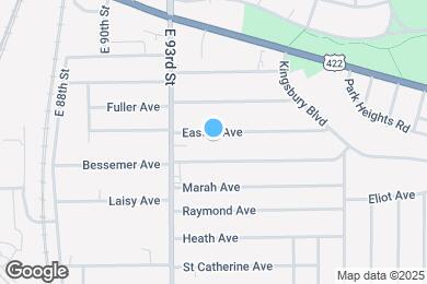 Map image of the property - 9418 Easton Ave