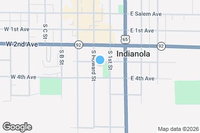 Map image of the property - 105 E 3rd Ave