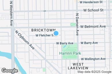 Map image of the property - 2119 W Fletcher St