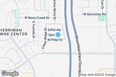 Map image of the property - 4864 W Pillar Dr