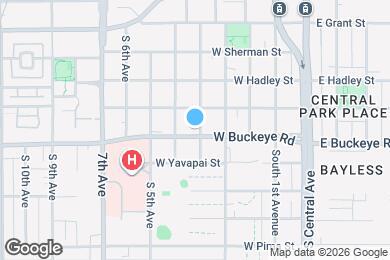 Map image of the property - 1022 S Montezuma Ave