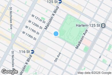 Map image of the property - 40 W 120th St