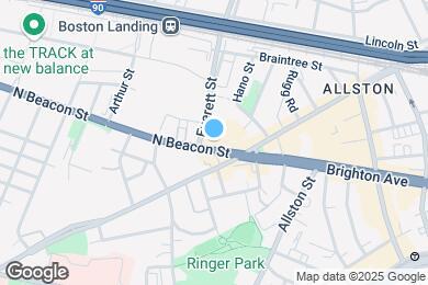 Map image of the property - 23 North Beacon St