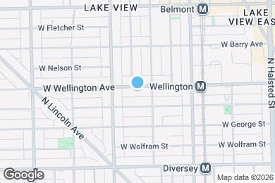Map image of the property - 1121 W Wellington Ave