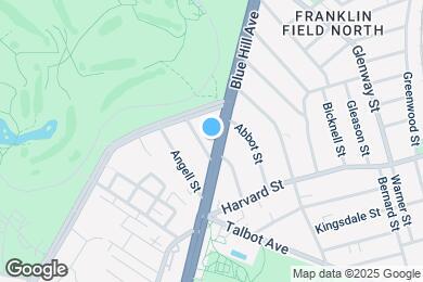 Map image of the property - 805 Blue Hill Ave