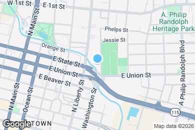 Map image of the property - 834 N Washington St