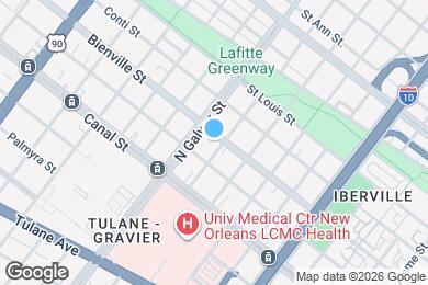Map image of the property - 2110 Bienville St