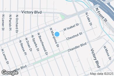 Map image of the property - 814 N Mariposa St