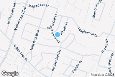 Map image of the property - 827 Cliffside Dr