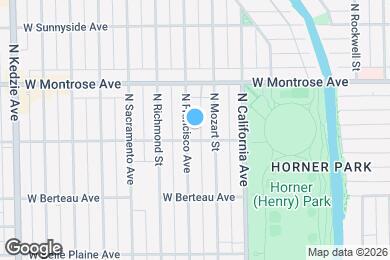 Map image of the property - 4309 N Francisco Ave