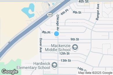 Map image of the property - 5502 9th St