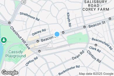Map image of the property - 1863 Beacon St