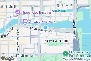 Map image of the property - 349 E Wacker Dr