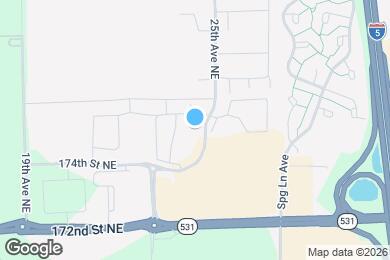 Map image of the property - 17500 25th Ave NE