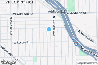 Map image of the property - 3441 N Ridgeway Ave