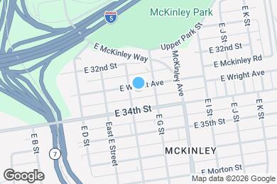 Map image of the property - 608 E Wright Ave