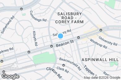 Map image of the property - 1748 Beacon St