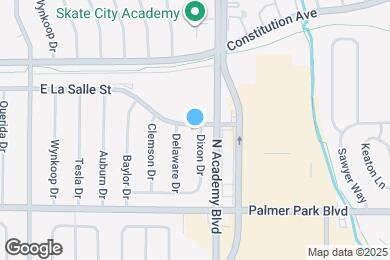 Map image of the property - Updated 1 Bed/1 Bath Apartments in Central Colorado Springs – Near Palmer Park!