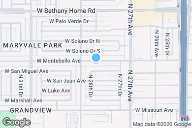 Map image of the property - 2815 W Montebello Ave